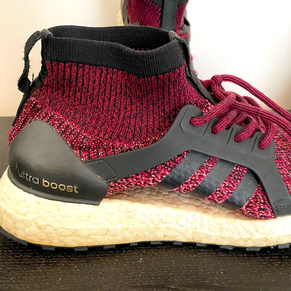 Purple ultra boost adidas runners